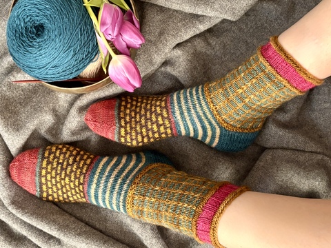 Charlotte Socks, Strickanleitung für Resteverwertung