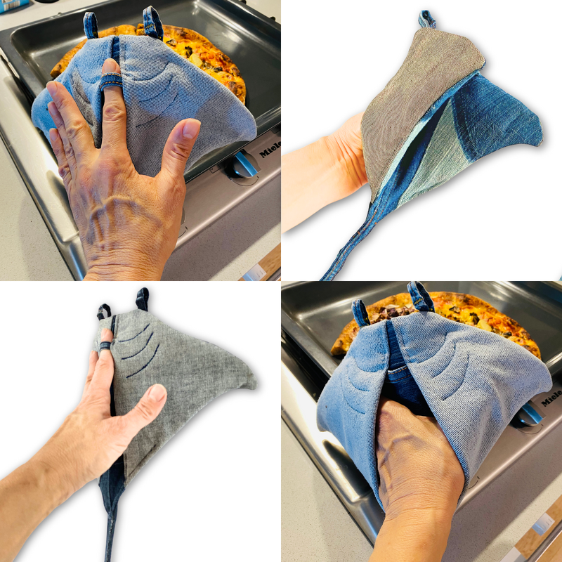 potholder sewing pattern, ucycle old jeans, manta ray pattern