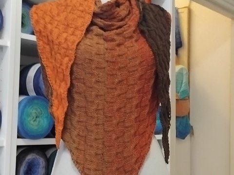 Strickanleitung Tuch Wattwanderung