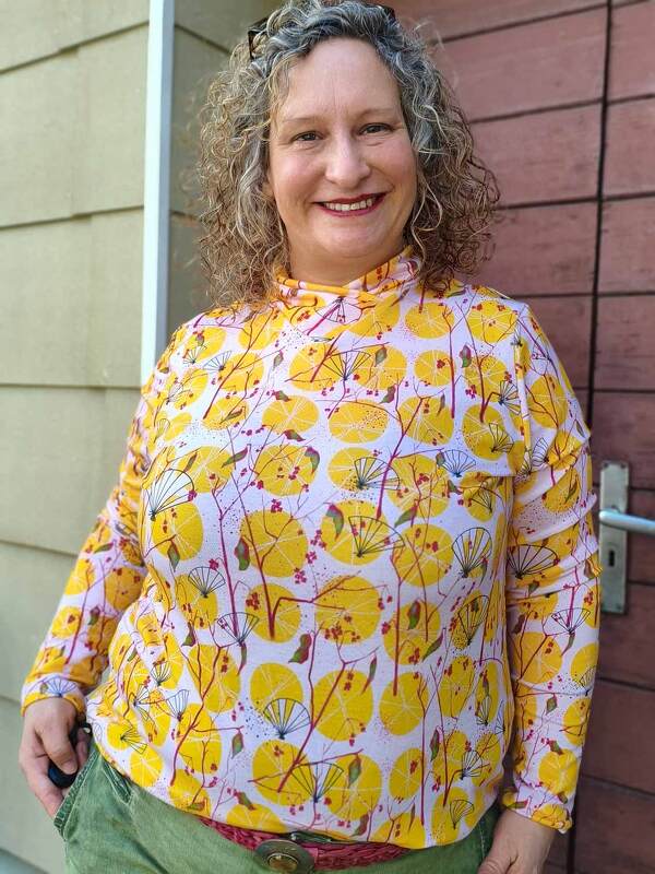 Schnittmuster Rollkragenshirt Im Blütenkelch verborgen Gr. 32 - 62 - Bild 52