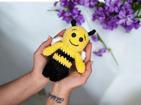 Häkelanleitung Biene – Amigurumi Honigbiene, Hummel, PDF Muster