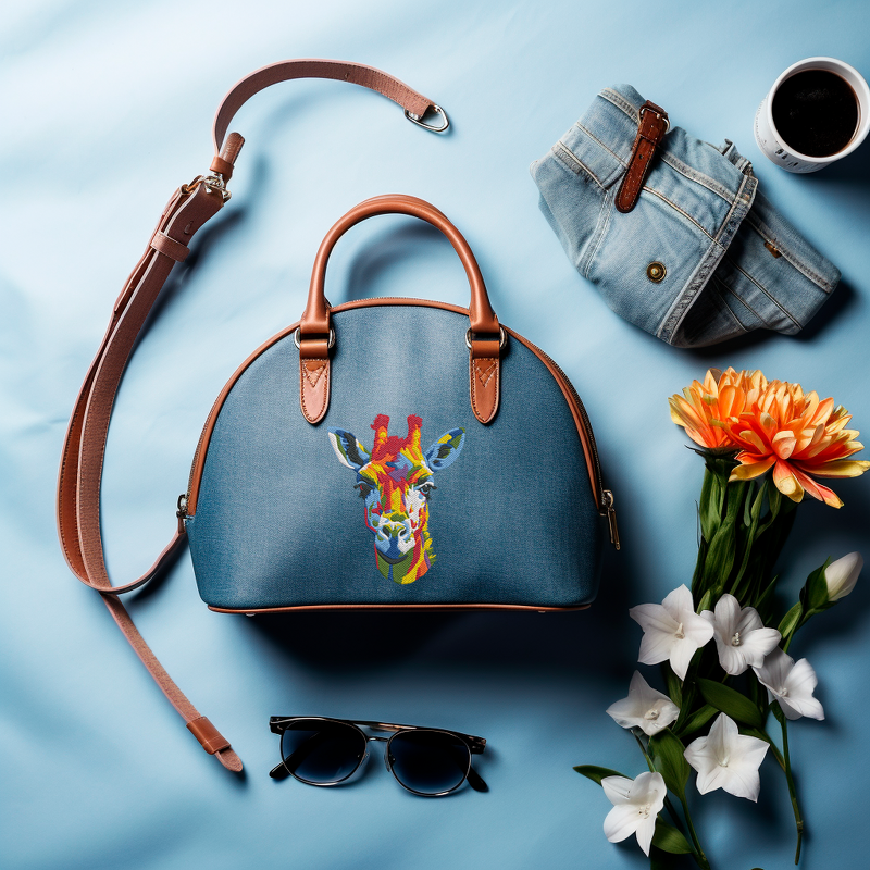 Bright EINE Bunte Giraffe IM Aquarelle LOOK Stickdatei - Bild 5