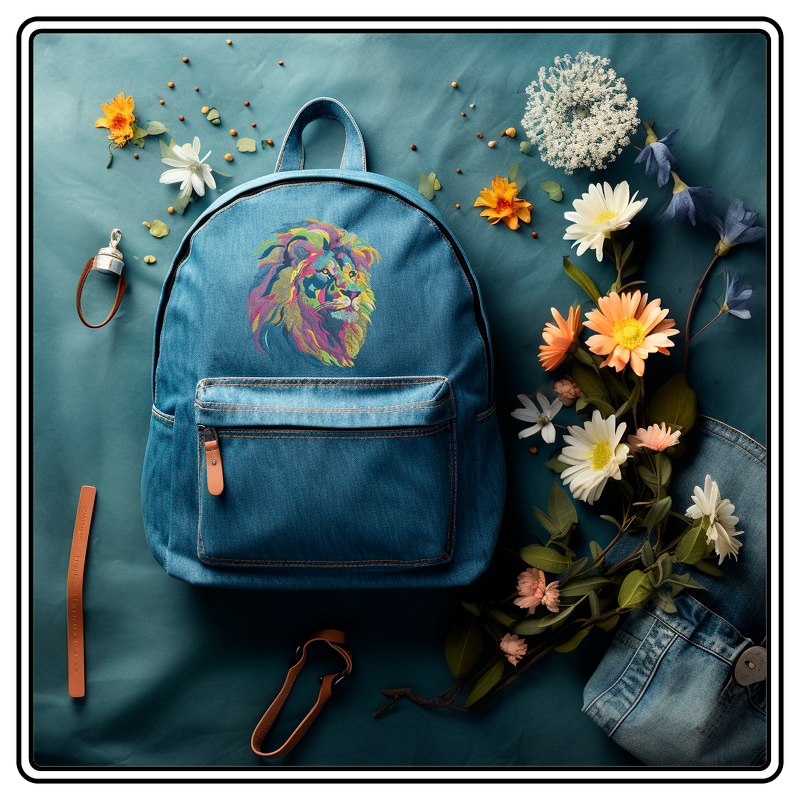 Bright LION EIN Bunter Löwe IM Aquarelle LOOK Stickdatei - Bild 5