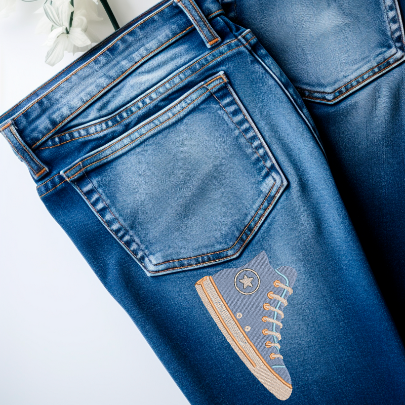 Turnschuh Chuck Stickdatei