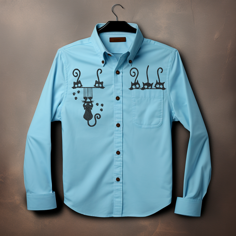 SET AUS DREI Frechen Katzen Stickdatei Patch