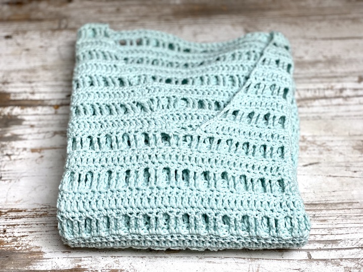 Luftiges Häkelshirt "Ice Blue Sweater" | nahtlos | 8 Größen