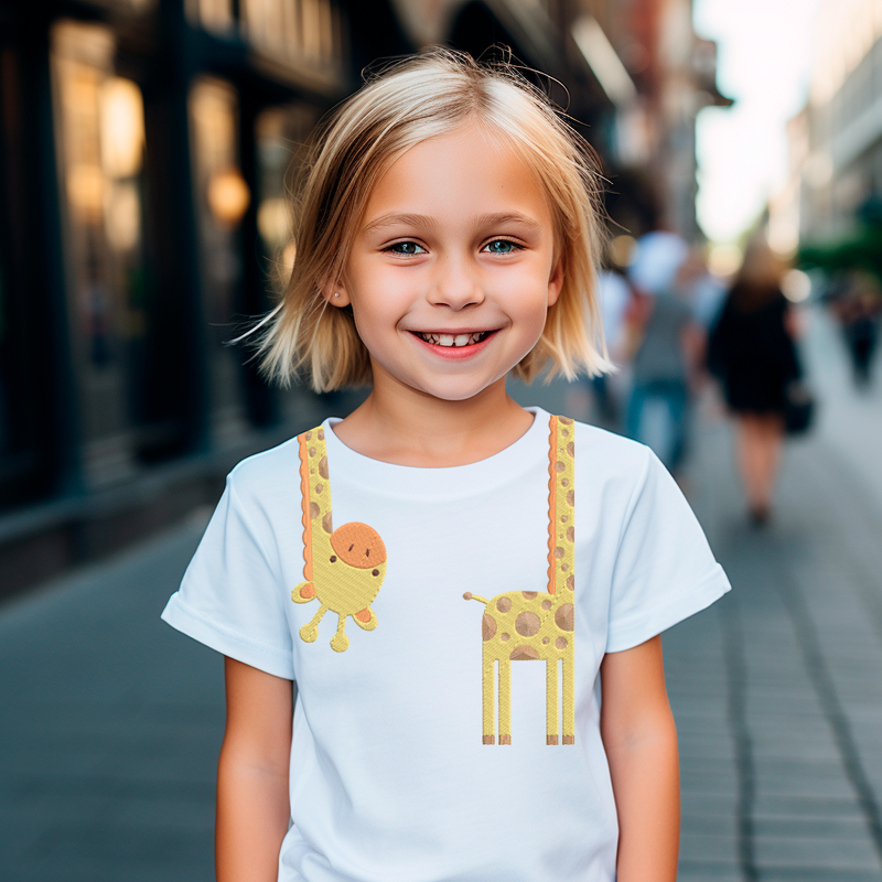 Stickdatei Lustige Giraffe AUS ZWEI Teilen - Bild 5