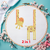 Stickdatei Lustige Giraffe AUS ZWEI Teilen