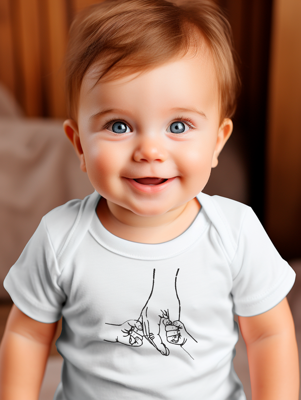 Stickdatei erwachsenen Hand mit zwei Kinderhänden Stickdatei - Bild 2