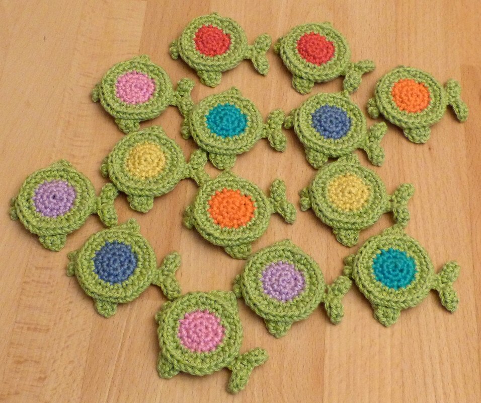 Häkelanleitung für ein Gedächtnisspiel, Farben-Memory "Fische" Memo - Bild 5