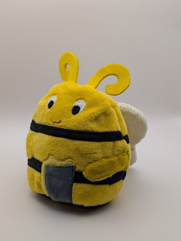 reversible cuddly toy "Krempeltier" bee Level 2 - sewing instruction