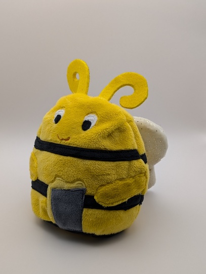reversible cuddly toy "Krempeltier" bee Level 2 - sewing instruction