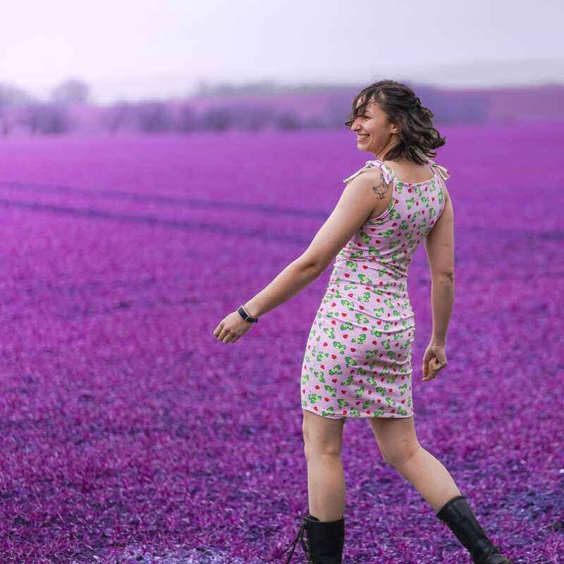 E-Book - Kleid "kleines Buntes" aus 1m Stoff nähen Gr. 32-42