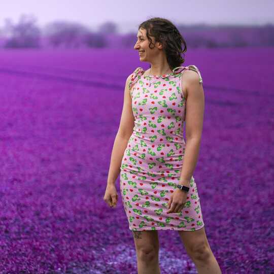 E-Book - Kleid "kleines Buntes" aus 1m Stoff nähen Gr. 32-42