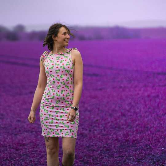 E-Book - Kleid "kleines Buntes" aus 1m Stoff nähen Gr. 32-42