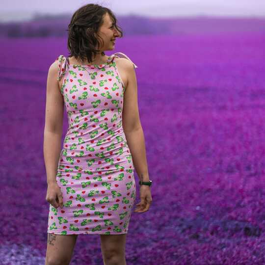 E-Book - Kleid "kleines Buntes" aus 1m Stoff nähen Gr. 32-42