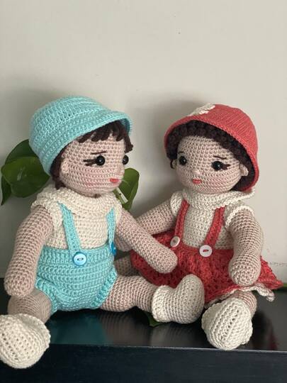 Twins Baby Doll Boy and Girl Crochet Pattern
