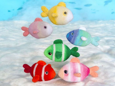 Häkelanleitung Reste Fisch - Amigurumi