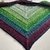 Crochet pattern Asgell wide triangular shawl