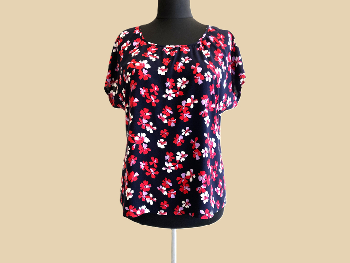 PDF Schnittmuster Sommerbluse mit Kräuselung Schnittmuster und Nähanleitung