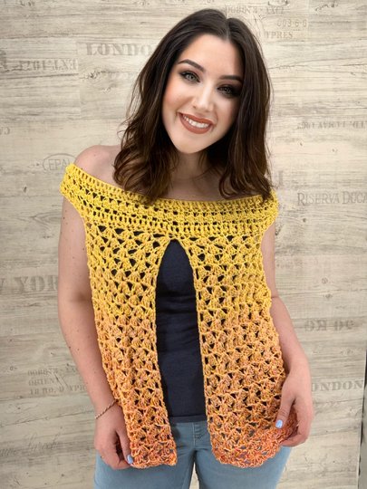Häkelanleitung "1-BOBBEL-TUNIKA ZITRONENLADY"
