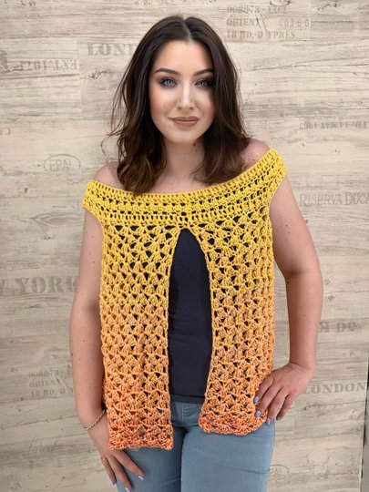 Häkelanleitung "1-BOBBEL-TUNIKA ZITRONENLADY"