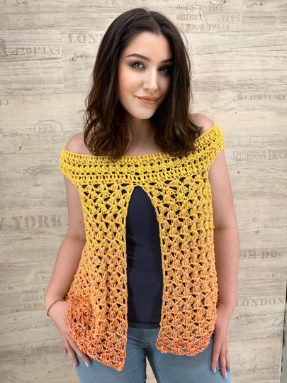 Häkelanleitung "1-BOBBEL-TUNIKA ZITRONENLADY"