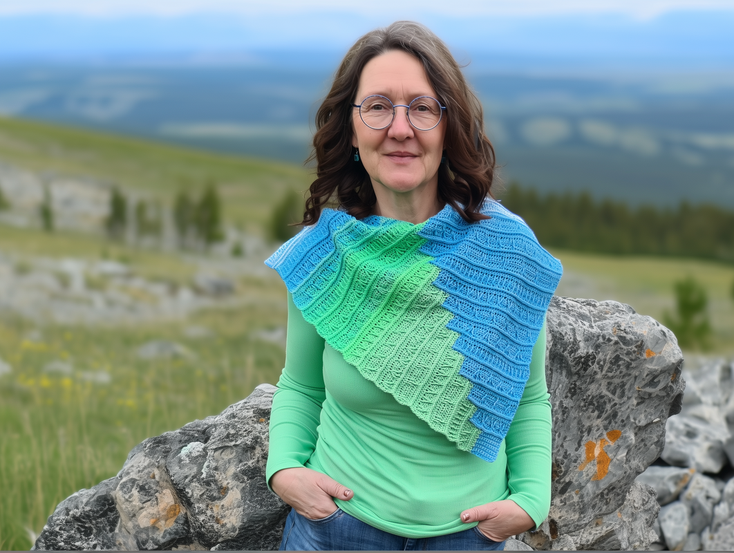 Würfelhäkeln: Frauhohmanns Schulterwärmer "ZickZackTraum" - Bild 5