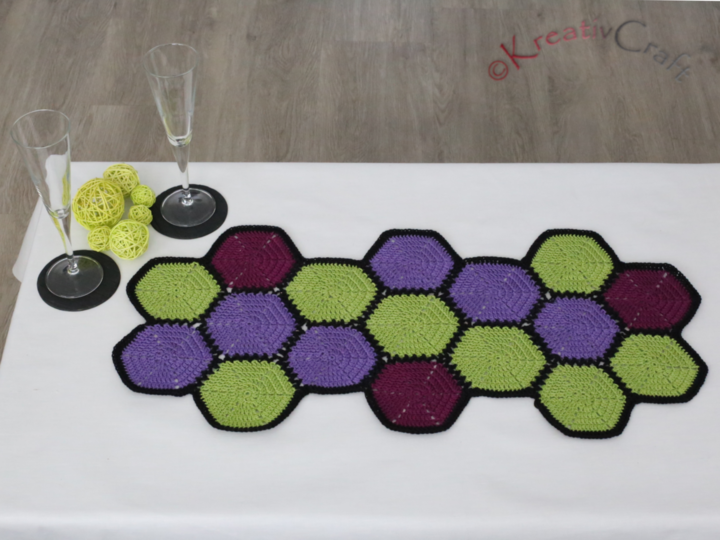 Tischband Zauberecken – Häkelanleitung – viele Varianten möglich