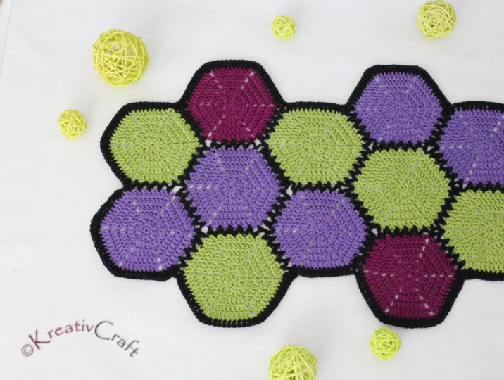 Tischband Zauberecken – Häkelanleitung – viele Varianten möglich