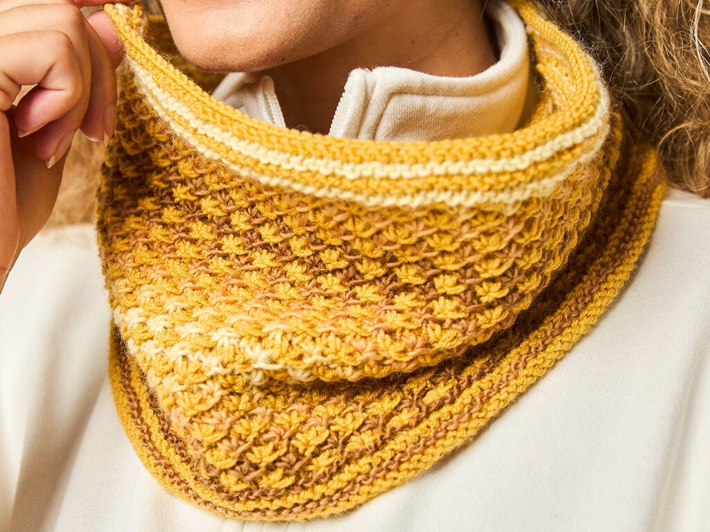 LOOP STERNCHENMUSTER, gestrickt