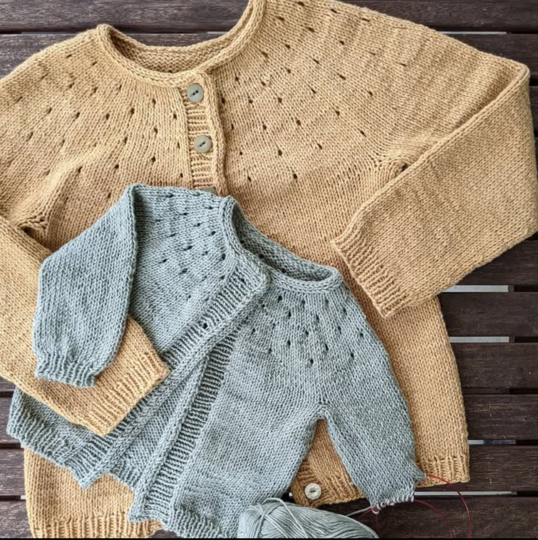 Anleitung, Strickanleitung, Lihan cardigan kids, 0-7 jahre