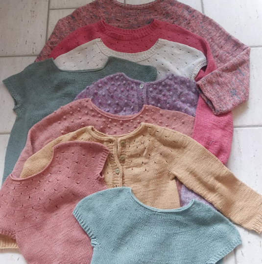Knitting pattern, Lihan cardigan kids, 0-7 jahre