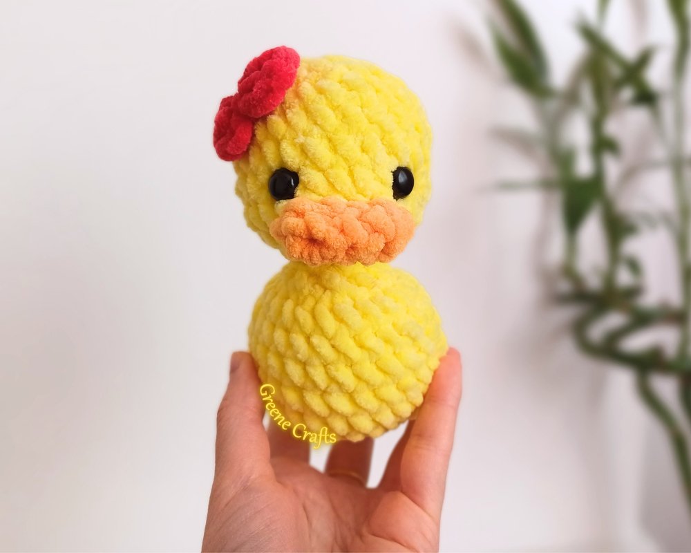 Gummiente Plüschtier - Nahtlose Häkelanleitung für Anfänger