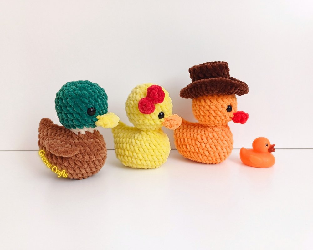 No Sew Rubber Duck - Crochet Pattern for Beginners