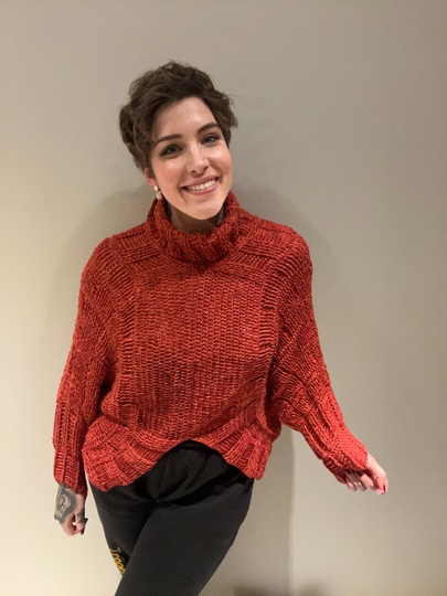 Häkelanleitung Rollkragenpulli "FOXY GIRL"