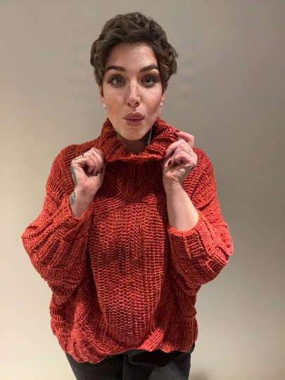 Häkelanleitung Rollkragenpulli "FOXY GIRL"