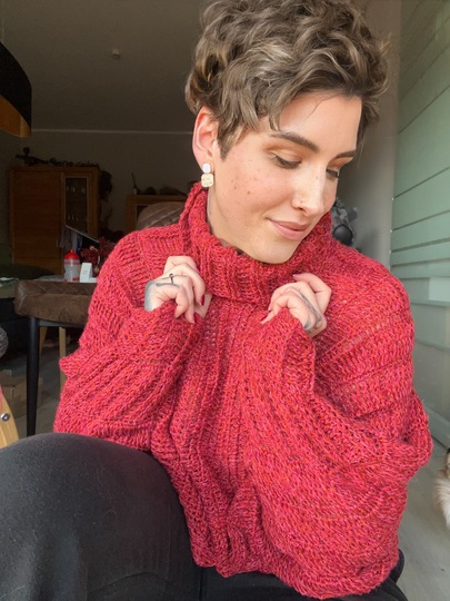 Häkelanleitung Rollkragenpulli "FOXY GIRL"