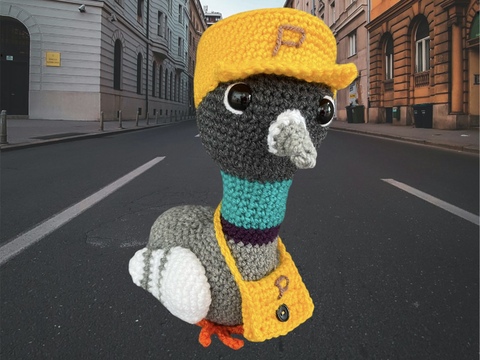 Brieftaube Pieti Häkelanleitung