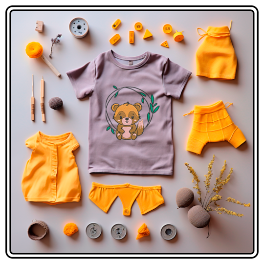 Waschbär IM Rahmen Stickdatei