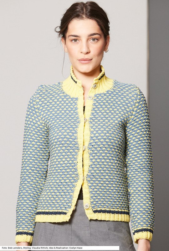 Jacke mit Hebemaschenmuster - Bild 4