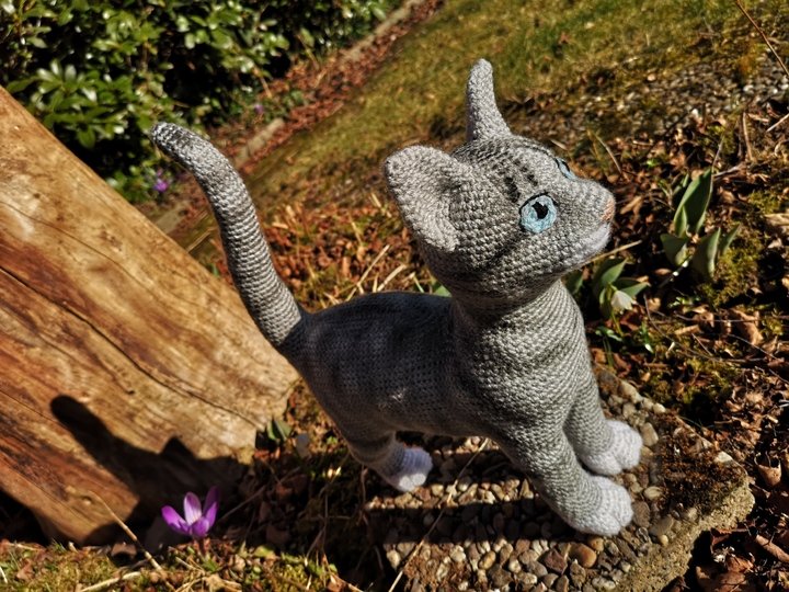 young cat (no sewing) - crochet pattern by NiggyArts