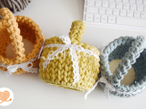 + LINEA + Osterkörbchen häkeln mit Videoanleitung super easy und schnell