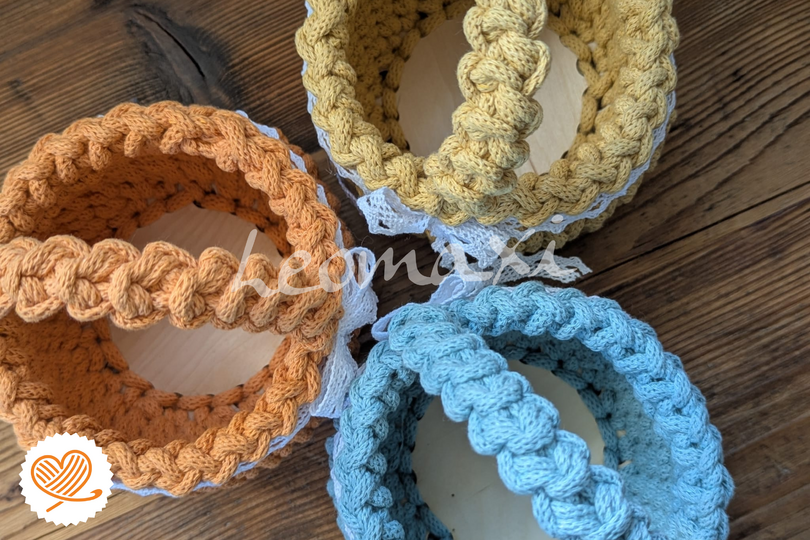 + LINEA + Osterkörbchen häkeln mit Videoanleitung super easy und schnell