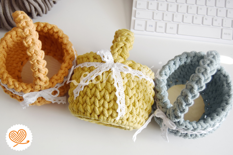 + LINEA + Osterkörbchen häkeln mit Videoanleitung super easy und schnell