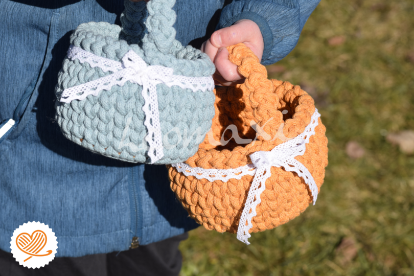 + LINEA + Osterkörbchen häkeln mit Videoanleitung super easy und schnell