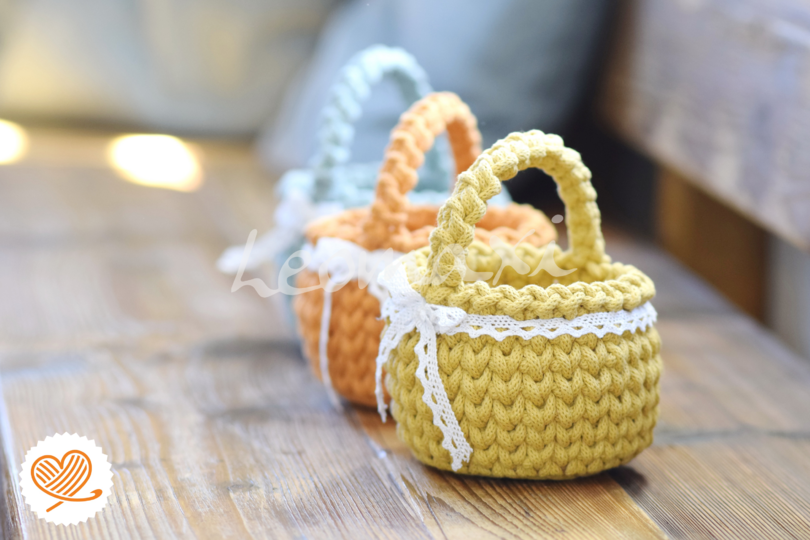 + LINEA + Osterkörbchen häkeln mit Videoanleitung super easy und schnell