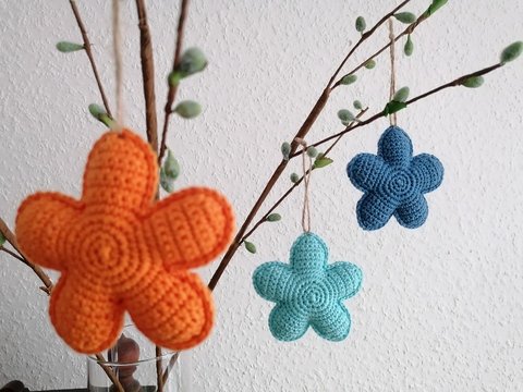 Häkelanleitung für eine Blume