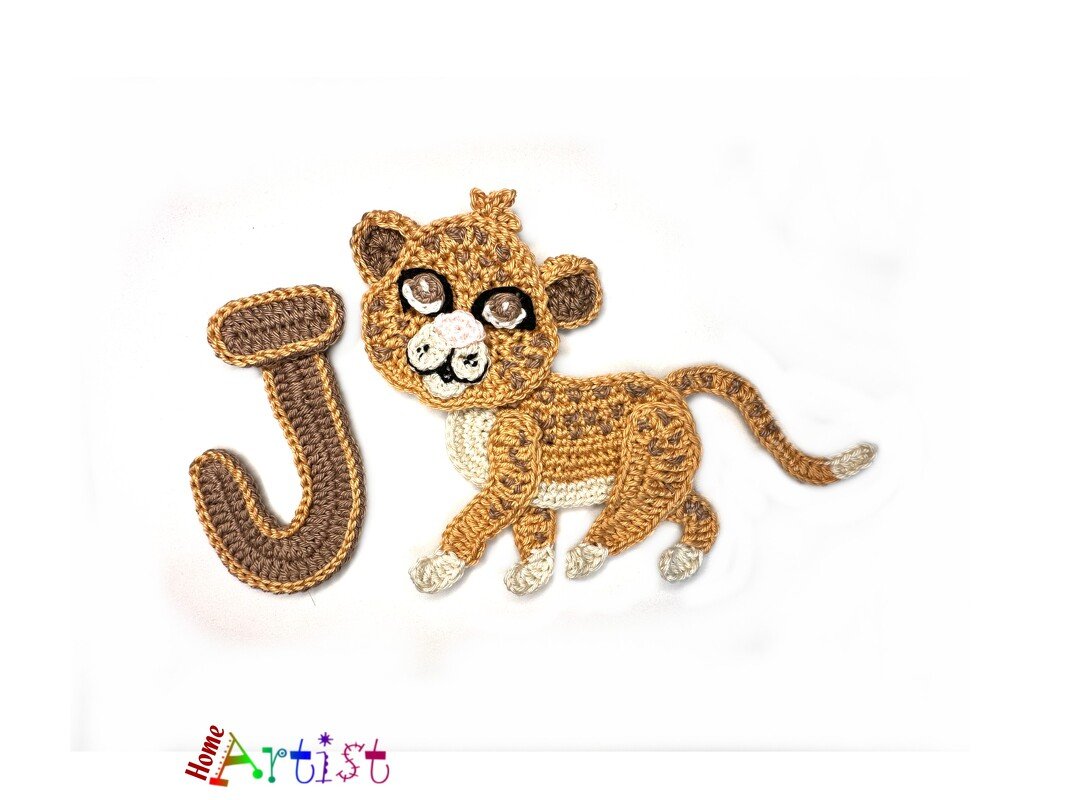 Crochet Animal Alphabet J Jaguar - Image 2