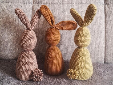 Rabitt Silhouette - Doorstop - Windowstop - Dekoration - Crochet Pattern